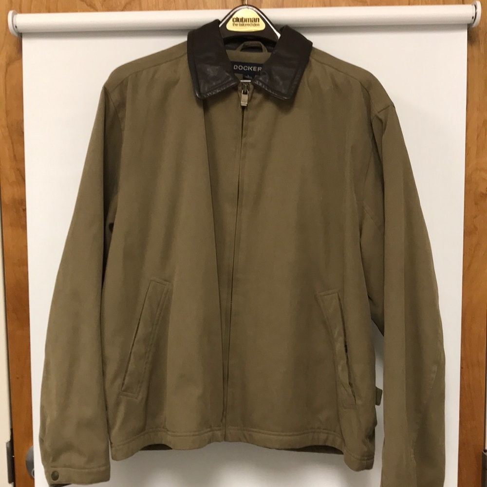 Dockers Outwear Field Jacket w/Leather Collar